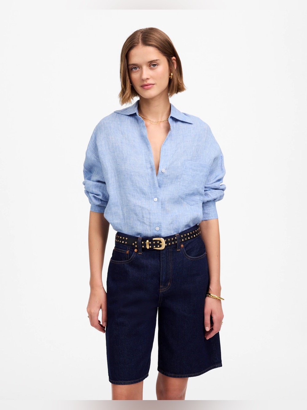 NWT Madewell The 1997 Denim Bermuda Short SZ-33